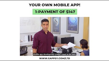 Your Own Mobile App: 1-Payment of $147