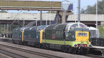 Deltic Convoy, D9002 + 55019 + D9009, 4th October 2017.