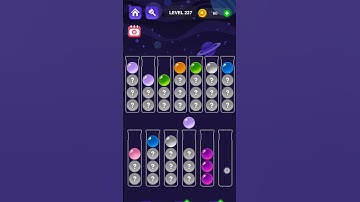 Ball Sort Master Game Level - 227 Without Boosters | Puzzle Game | #entertainment #puzzle #games