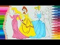 Princesas de pintar | Cómo dibujar y colorear | Dibujos para colorear | Dibujos para pintar