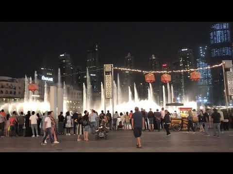 Dubai fountain , Dubai Mall , United Arab Emirates