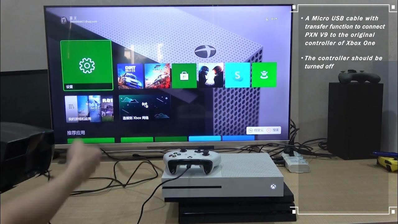 PXN V9 Gaming Steering Wheel for Xbox One Tutorial YouTube