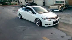 DUBSandTIRES.com 18" Inch Klutch SL14 Silver Wheels 2013 Honda Civic Hellaflush Stanced wheels, Winter tires are a good idea for winter., 2014 2015 Honda Civic Si coupe Navi Test drive