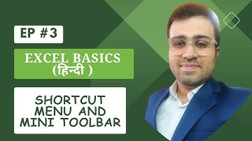Shortcut Menu in MS Excel | Mini Toolbar | CMA Abhishek Chandna