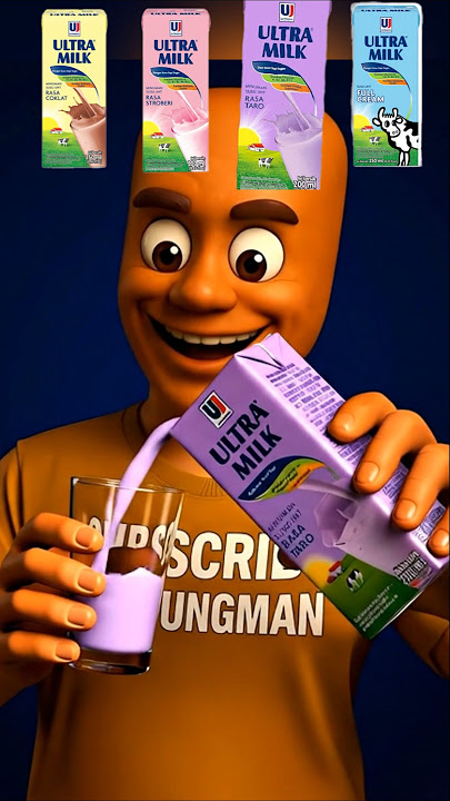 Download lagu Minum Semua Varian SUSU ULTRAMILK 🤤🥛 - Makan Sesuai Emoji #shorts