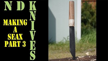 Making a Seax part 3 - This thing needs a handle...