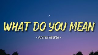 What Do You Mean - Justin Bieber (Lyrics/ lyric video) | Official Video