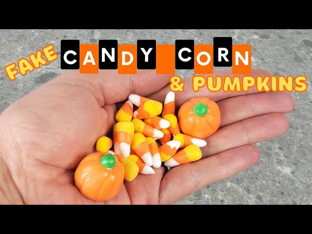 FAKE CANDY CORN AND FAUX PUMPKIN CANDIES For Fall Fake Bakes 