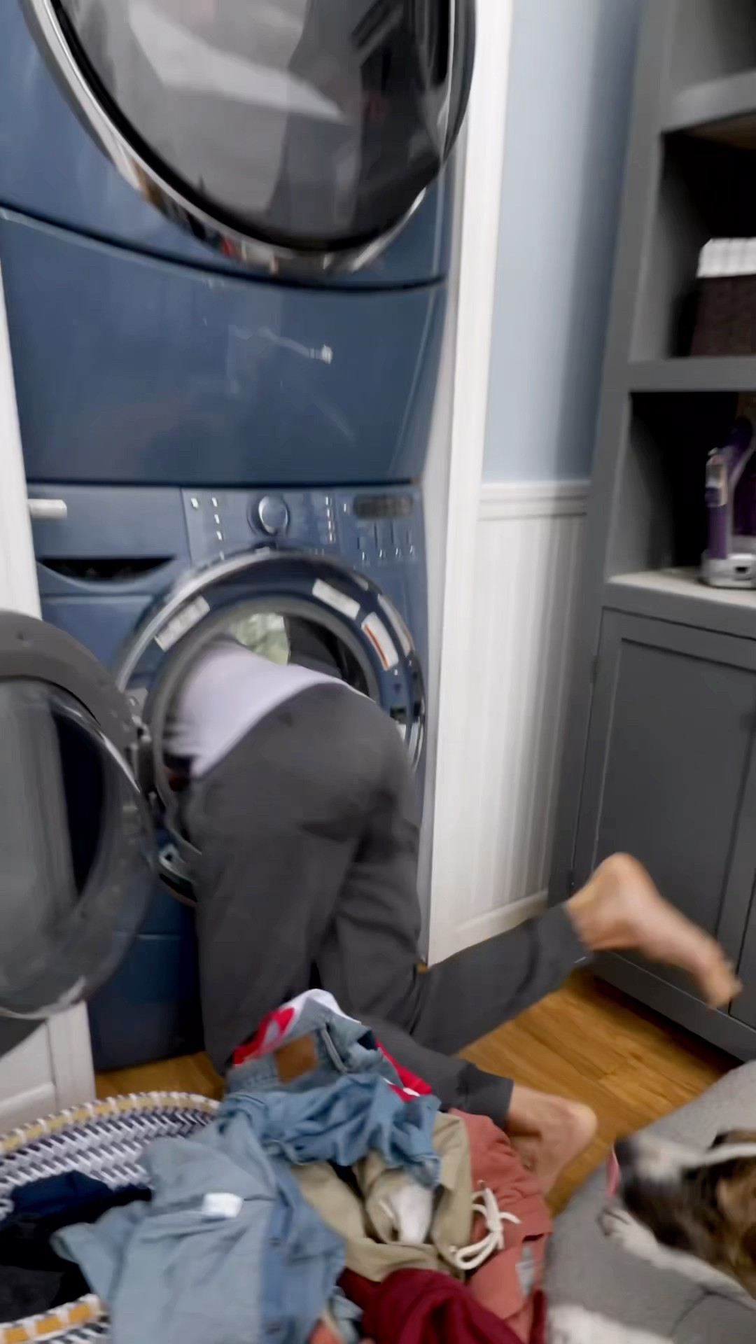 Jumping into Washing Machine!!