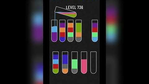 Water sort puzzle level 736