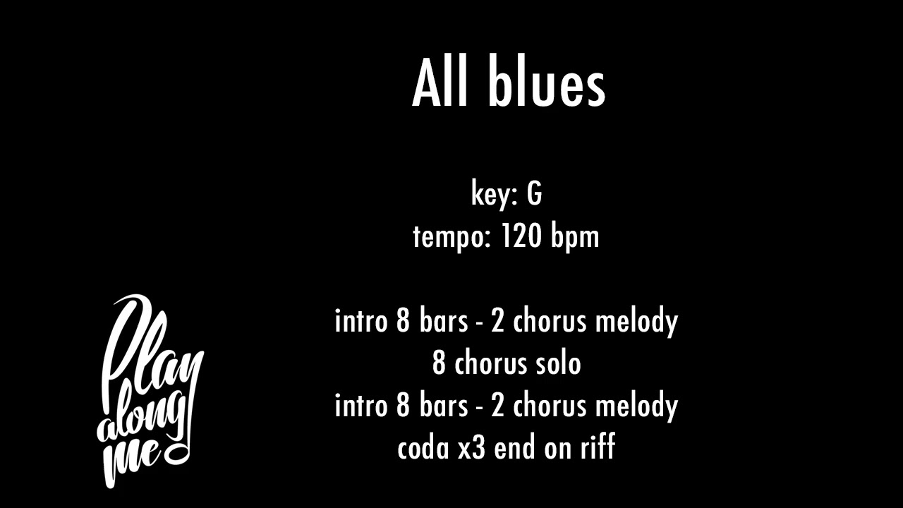 ALL BLUES (G) 120 bpm - backing track