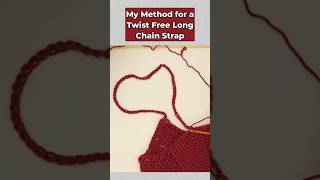 Crochet straps that dont twist! (seriously) #crochet #tutorial #hack