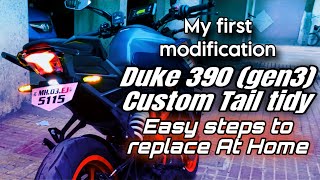 Sleek and Stylish | Replace KTM 390 Duke Tail Tidy at Home in Minutes