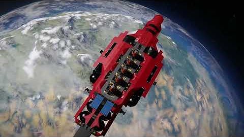 [SPACE ENGINEERS] The Honeybadger - mining drone carrier and drop supply ship!