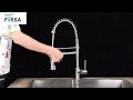 Introducing the fossa pulldown brushed nickel kitchen tap  your kitchens