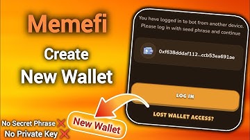 Create New Wallet in Memefi and Get Your Big Airdrop 🤑 | Update Video on Memefi New Wallet Creation
