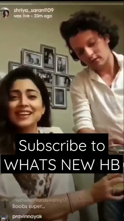 Shriya Saran and her husband funny live on Instagram #live #subscribe #viral #trending #shorts HB ❤️