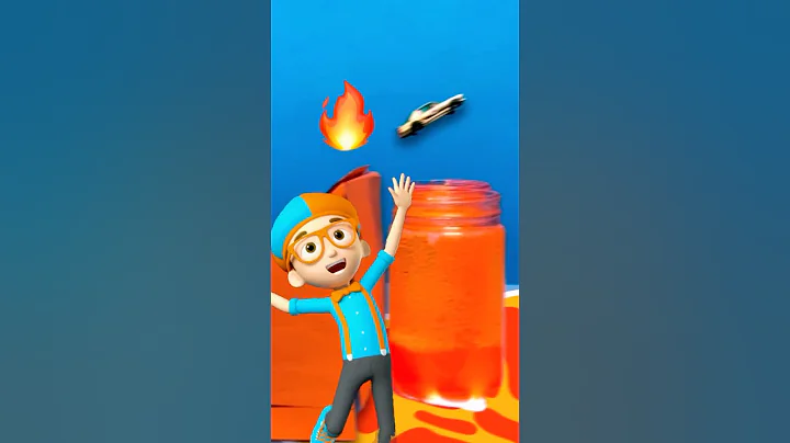 The race track is LAVA?! ULIMATE 🔥 STEM Toy Car Challenge! #blippi #shorts