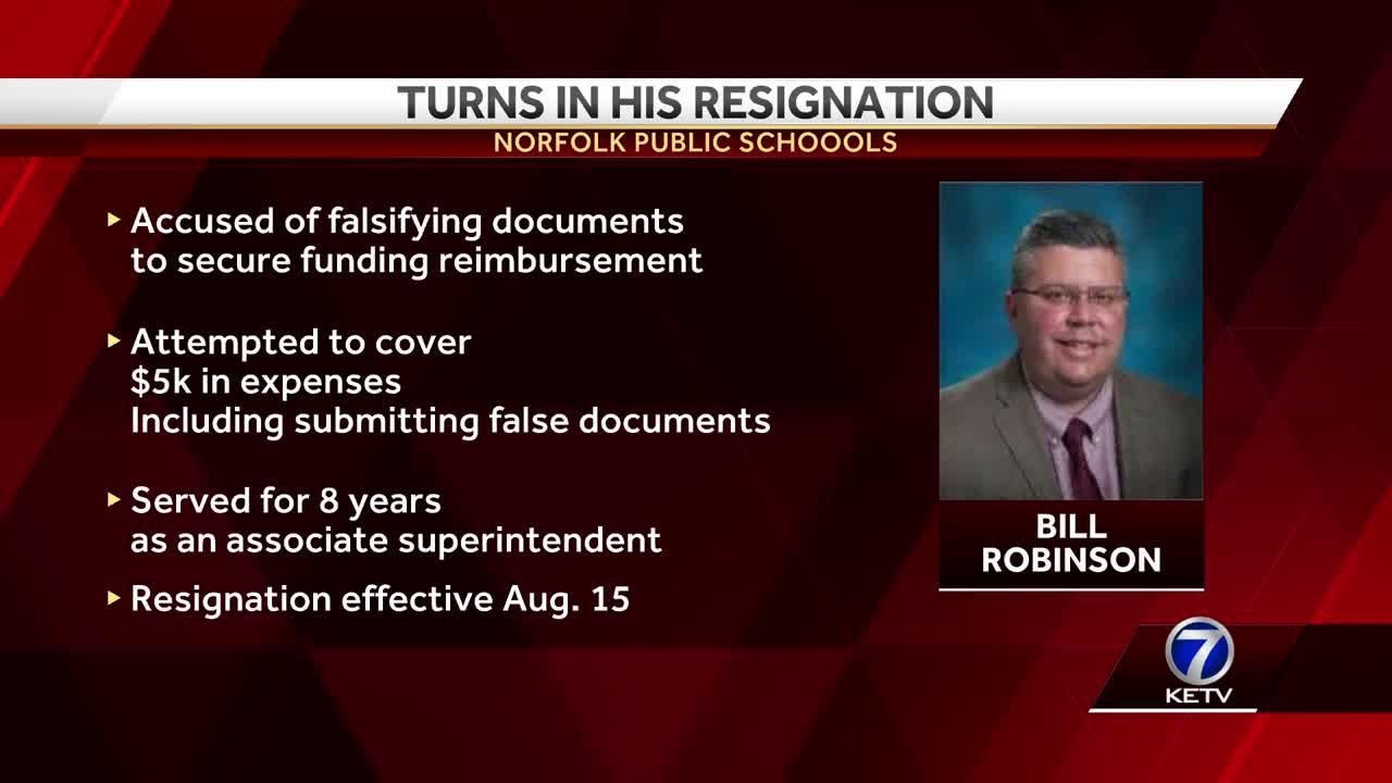 Nebraska school district associate superintendent resigns after state