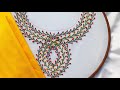 Hand Embroidery: Beautiful And Easy Neckline Embroidery - Kurti Embroidery -Tunic -Tshirt Embroidery