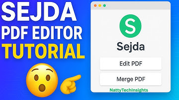Sejda PDF Editor Tutorial 2025 | Step-by-Step Guide for Beginners 🚀