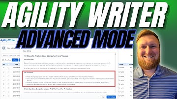 Agility Writer Advanced Mode: In Depth, Factual, Researched Content
