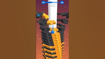 Stack Ball 3D Game | Level 444 | Play Stack Ball Game In Fast Speed | Stack Ball Game YouTube Short