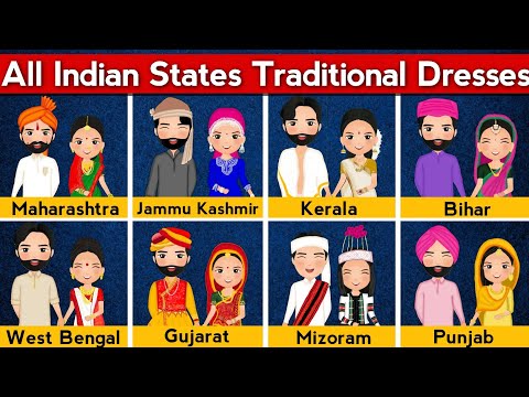 How Are The Traditional Dresses From All Indian States | Traditional Costumes of All Indian States