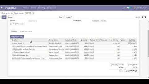 All In One Product Bundle Odoo, Product Pack Odoo, Combo Products Odoo