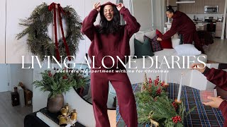Living Alone Diaries Decorate My Apartment With Me For Christmas