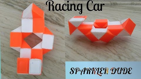 How to make racing car with snake cube | Sparkler Dude