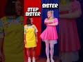 Kız Kardeş vs Üvey Kız Kardeş! #shorts #dance #trend #sister #rec #joke #stepsisters