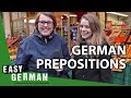 German Prepositions with Dative and Accusative (Wo ist Justyna?) | Super Easy German (120)