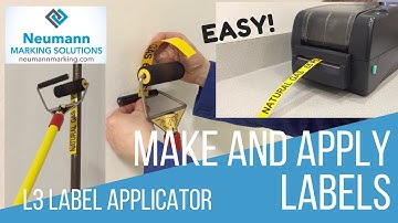 L3 Label Applicator- How to make Labels and apply them Safely