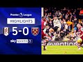 Fulham DOMINATE Hammers to win 5-0 AGAIN! 😲 | Fulham 5-0 West Ham | Premier League Highlights image