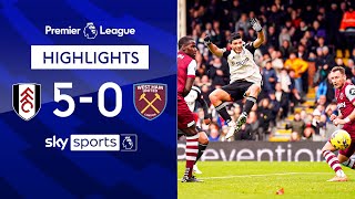 Fulham DOMINATE Hammers to win 5-0 AGAIN! 😲 | Fulham 5-0 West Ham | Premier League Highlights image