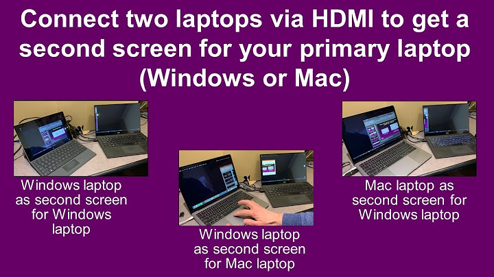 How to connect Mac to Windows laptop as second monitor