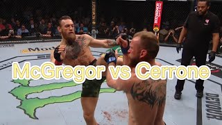 McGregor vs Cerrone | UFC mixed shear | Highlight moment  | UFC | ten phase