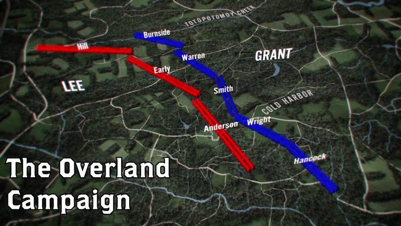 The Wilderness to Cold Harbor Grants Overland Campaign Animated Battle Map