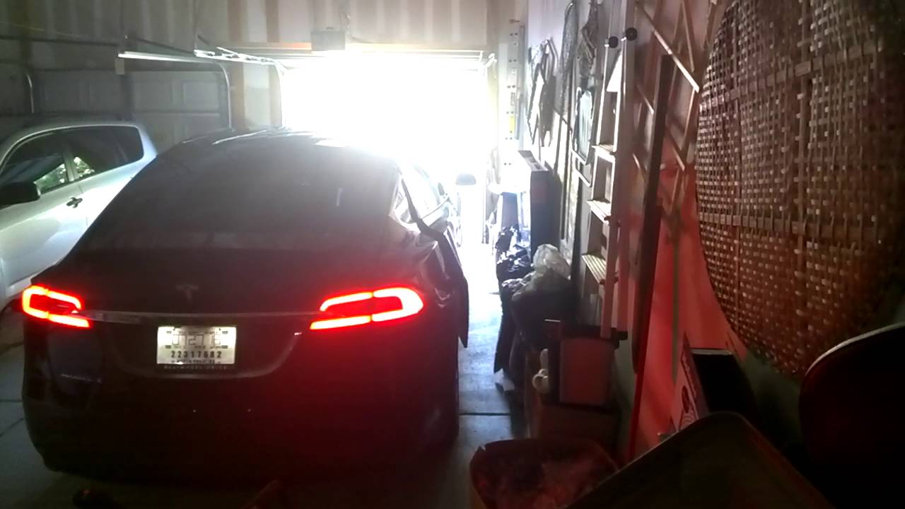 Model X Doors In Garage Tesla Motors Club