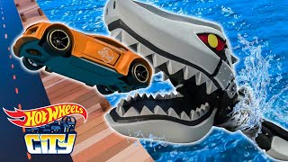Draven’s Robo-Shark Invades Hot Wheels City! 😱🤖🦈 + More Kids Cartoons | Hot Wheels