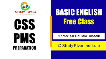 Basic English Open Class with Sir Ghulam Hussain