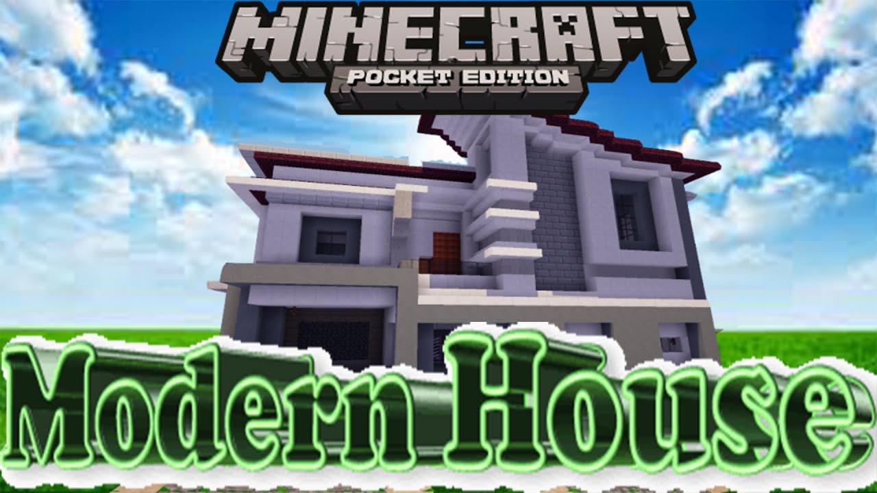 modern mcpe mansion map download