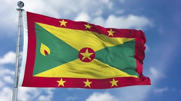 Grenada Flag Animation Stock Motion Graphics