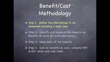 Benefit / Cost Analysis