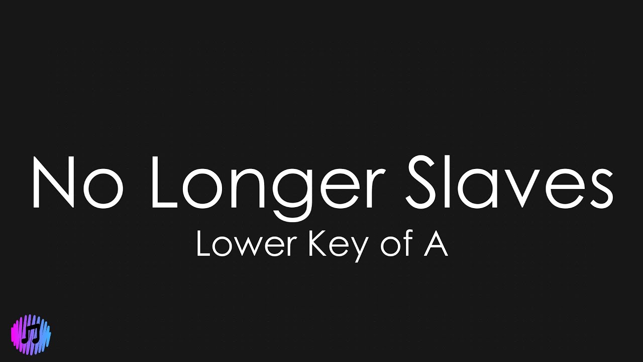 No Longer Slaves - Jonathan David and Melissa Helser | Piano Karaoke [Lower Key of A]