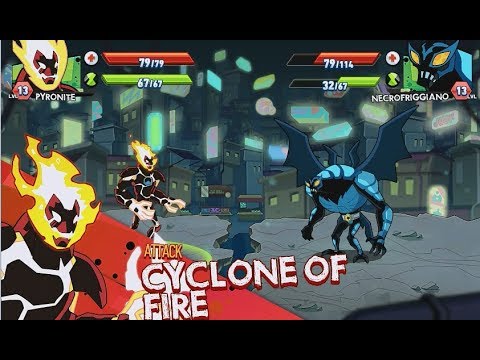 Ben 10 Omniverse - Galactic Champions Pyronite Vs Necrofriggiano Part 4  (Cartoon Network Games) - Youtube