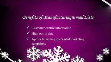 Manufacturing Email Lists - B2B Scorpion