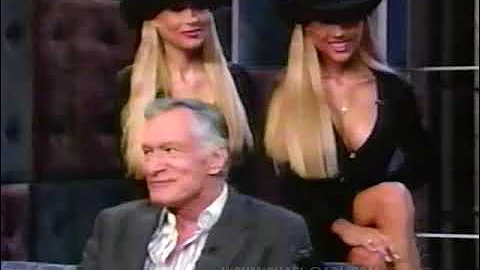 Hugh Hefner w/Bentley Twins (2000) Late Night with...