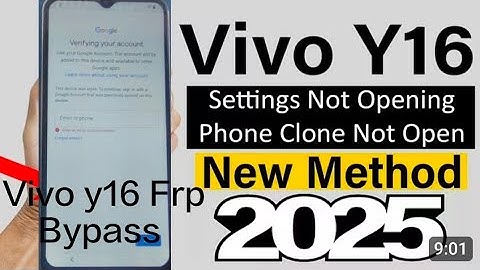 Vivo Y16 Frp Bypass Android 12 (New Update 2025) Vivo Y16 Google Account Bypass Without Pc 100%